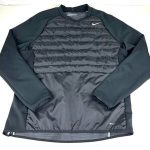Nike Golf Aeroloft Puffer Jacket Pullover Insulated Mens Sz XL Black